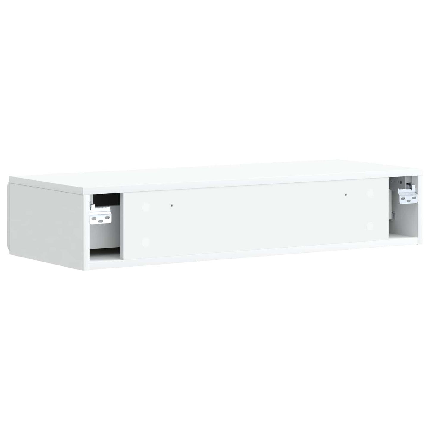 vidaXL Wall-Mounted Side Table Wall-mounted White 87.5 x 34.5 x 17 cm