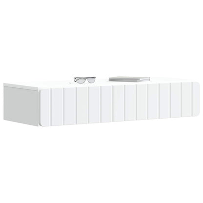 vidaXL Wall-Mounted Side Table Wall-mounted White 87.5 x 34.5 x 17 cm