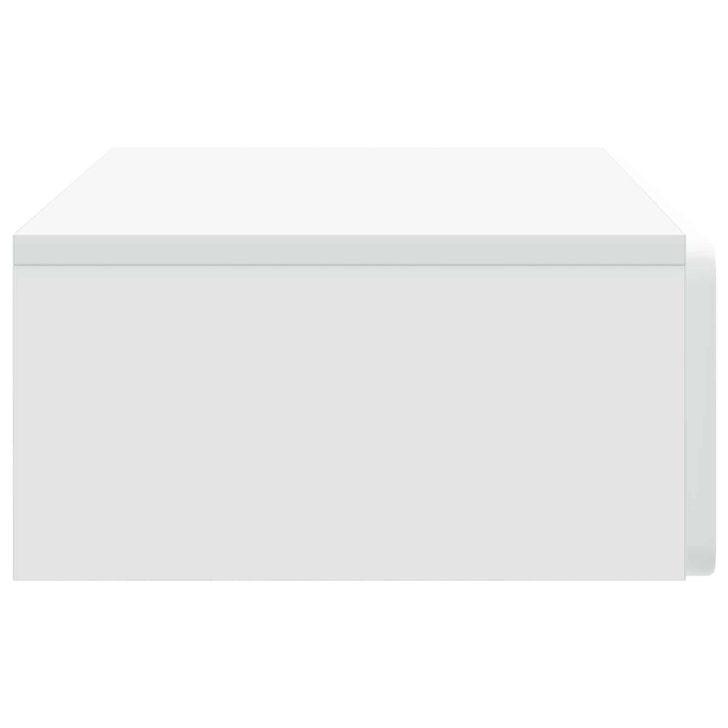 vidaXL Wall-Mounted Side Table Wall-mounted White 87.5 x 34.5 x 17 cm