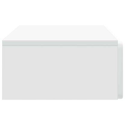 vidaXL Wall-Mounted Side Table Wall-mounted White 87.5 x 34.5 x 17 cm