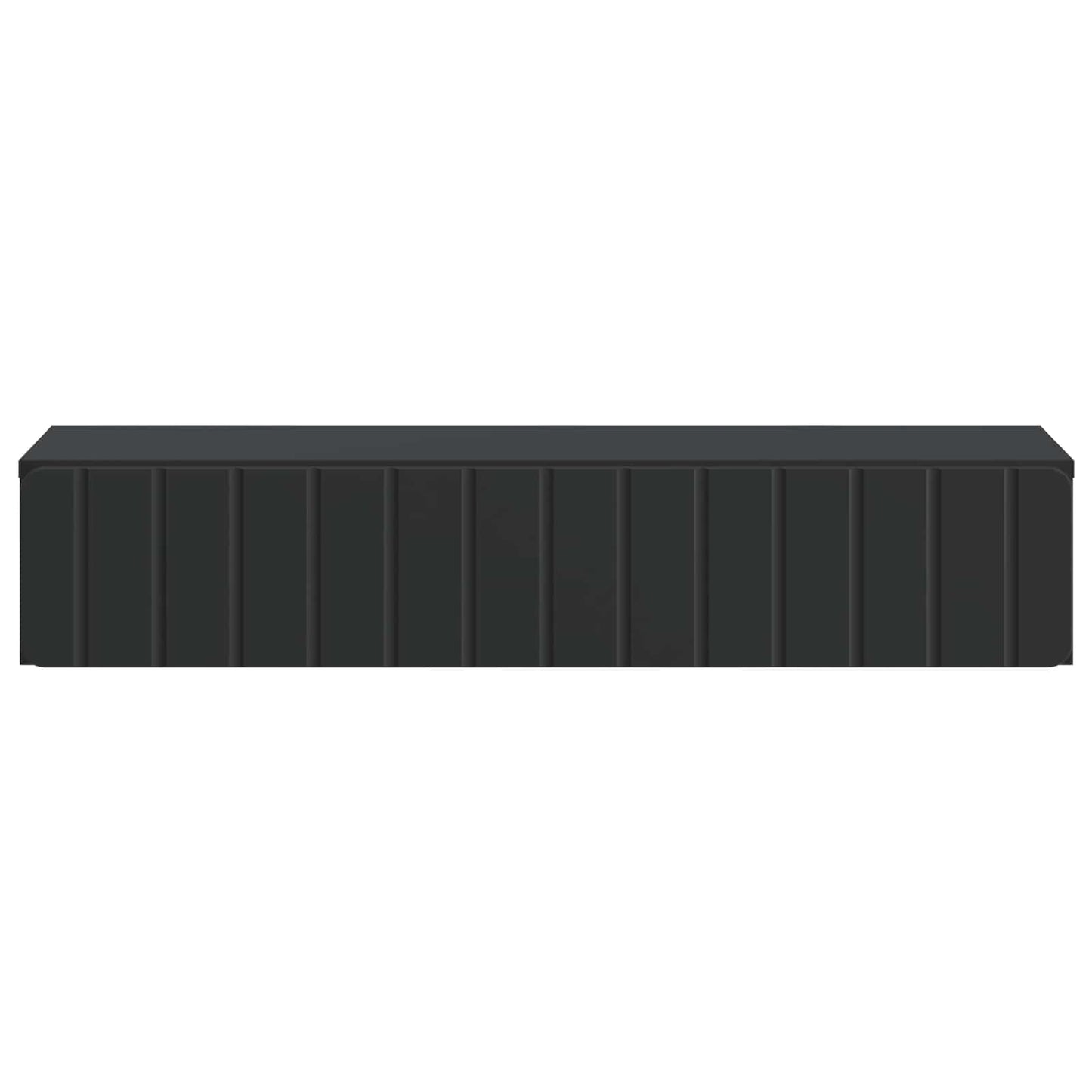 vidaXL Wall-Mounted Side Table Wall-mounted Black 87.5 x 34.5 x 17 cm
