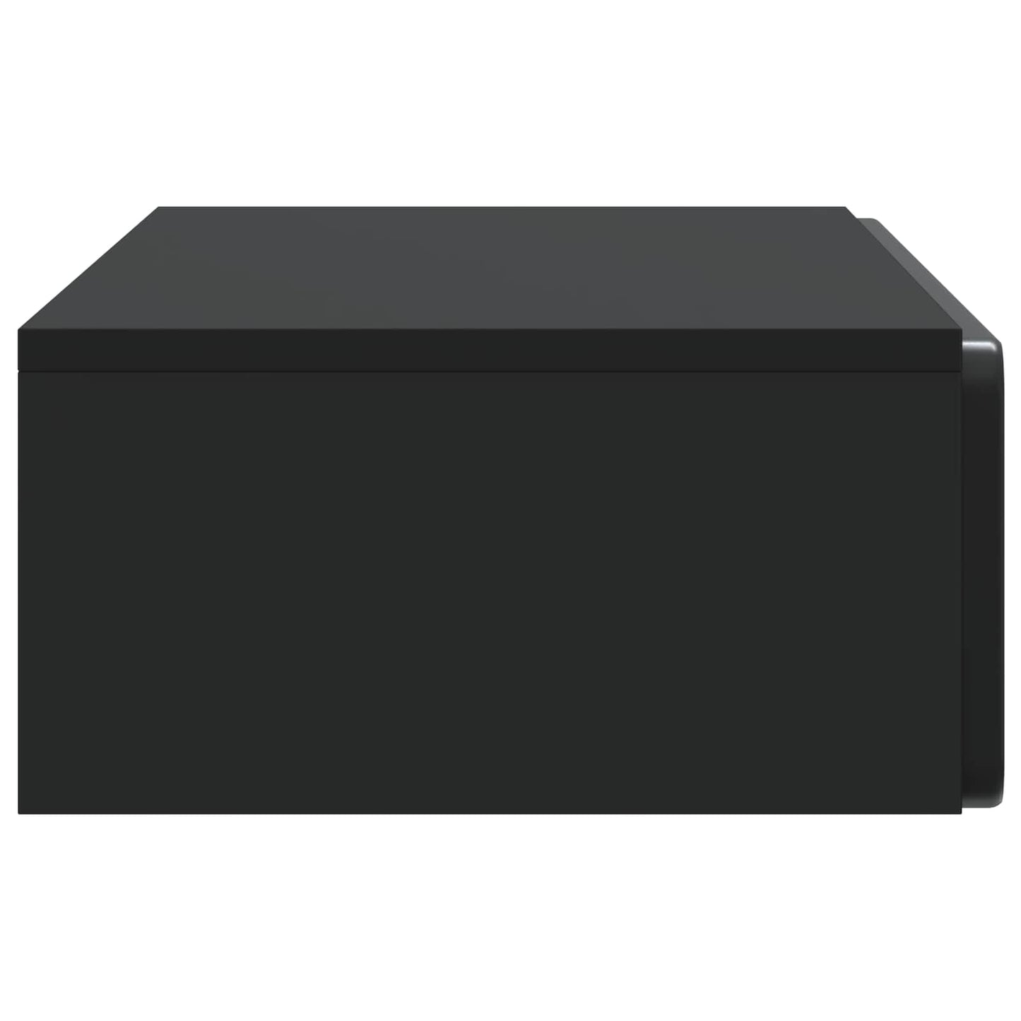 vidaXL Wall-Mounted Side Table Wall-mounted Black 87.5 x 34.5 x 17 cm