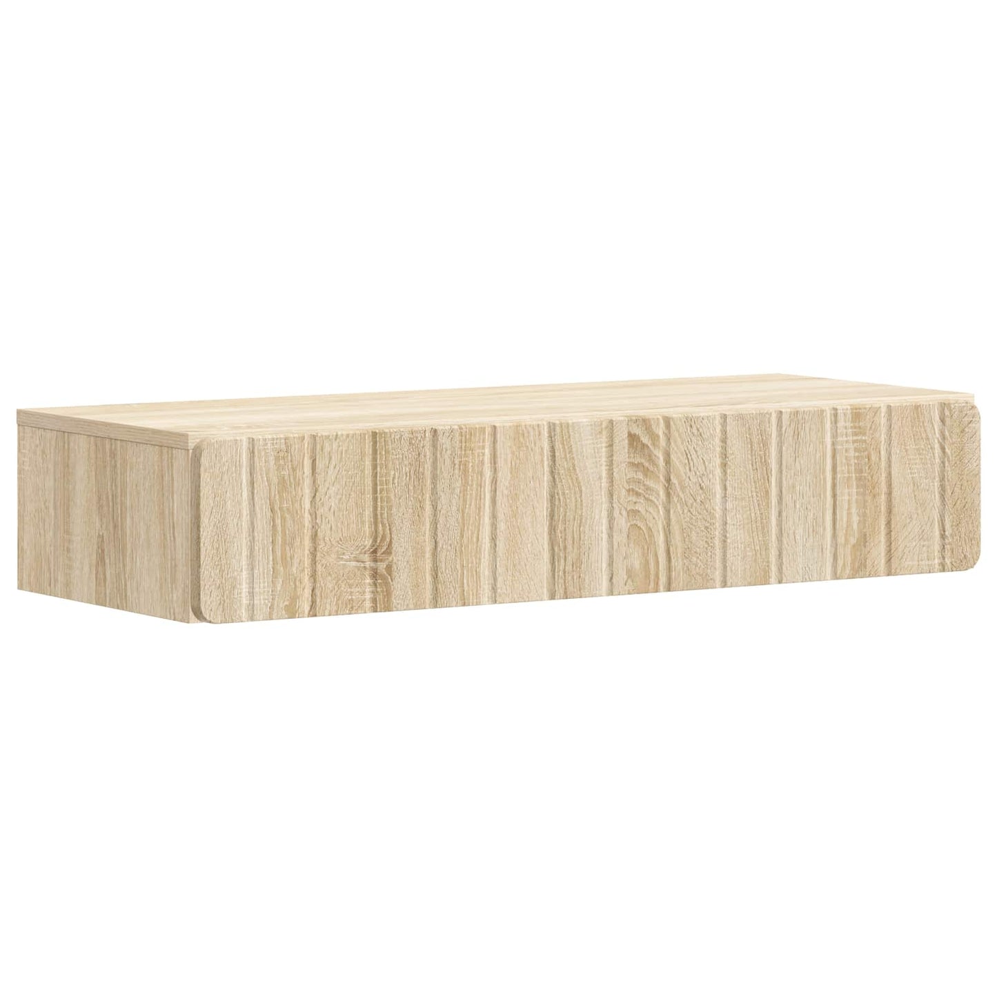 vidaXL Wall-Mounted Side Table Sonoma Oak 87.5 x 34.5 x 17 cm