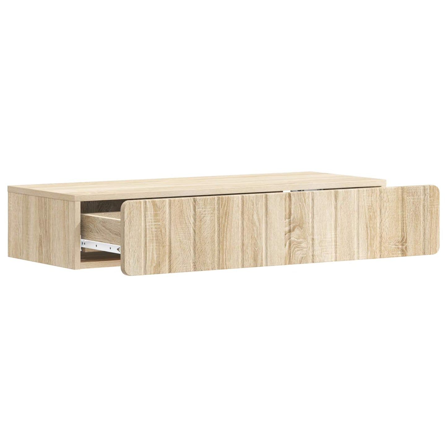 vidaXL Wall-Mounted Side Table Sonoma Oak 87.5 x 34.5 x 17 cm