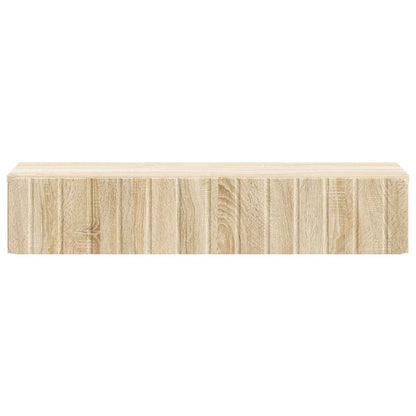 vidaXL Wall-Mounted Side Table Sonoma Oak 87.5 x 34.5 x 17 cm
