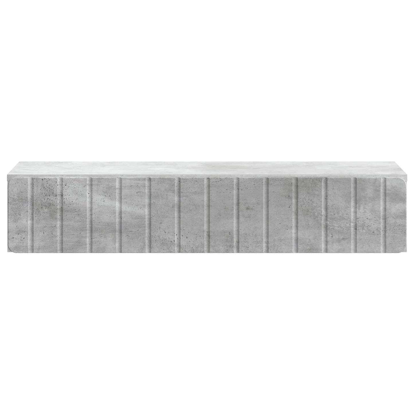 vidaXL Wall-Mounted Side Table Concrete Grey 87.5 x 34.5 x 17 cm