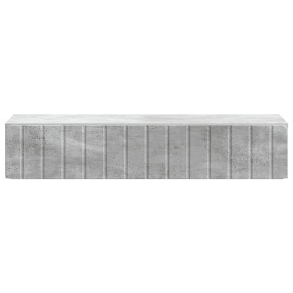vidaXL Wall-Mounted Side Table Concrete Grey 87.5 x 34.5 x 17 cm