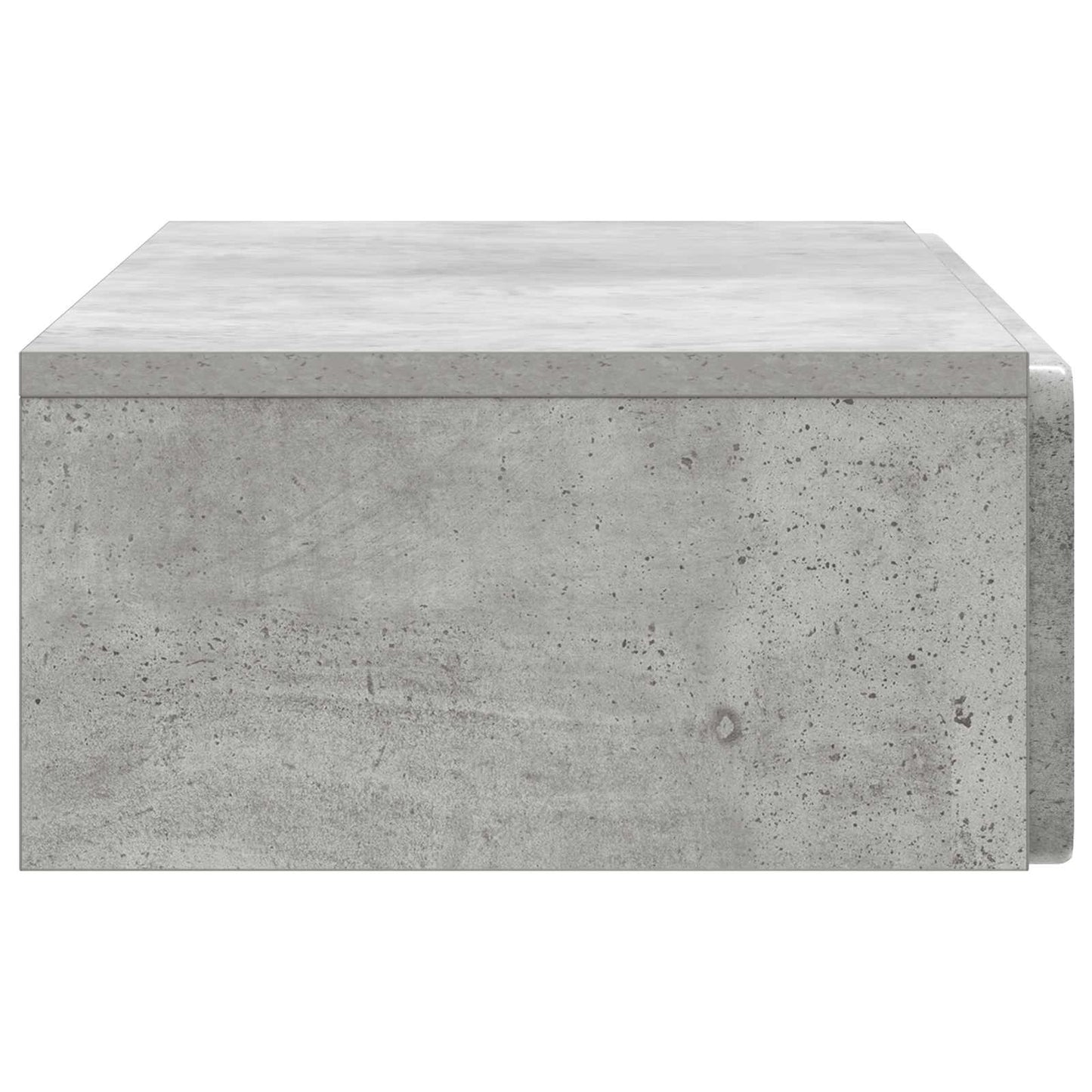 vidaXL Wall-Mounted Side Table Concrete Grey 87.5 x 34.5 x 17 cm