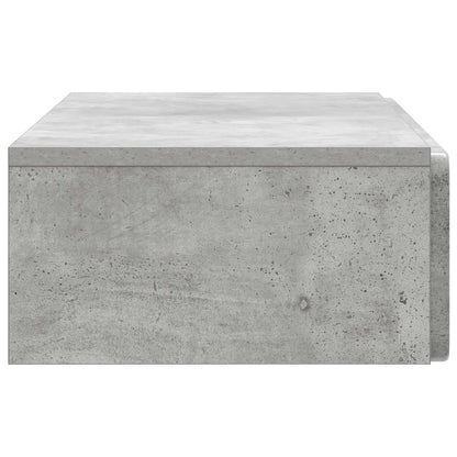 vidaXL Wall-Mounted Side Table Concrete Grey 87.5 x 34.5 x 17 cm