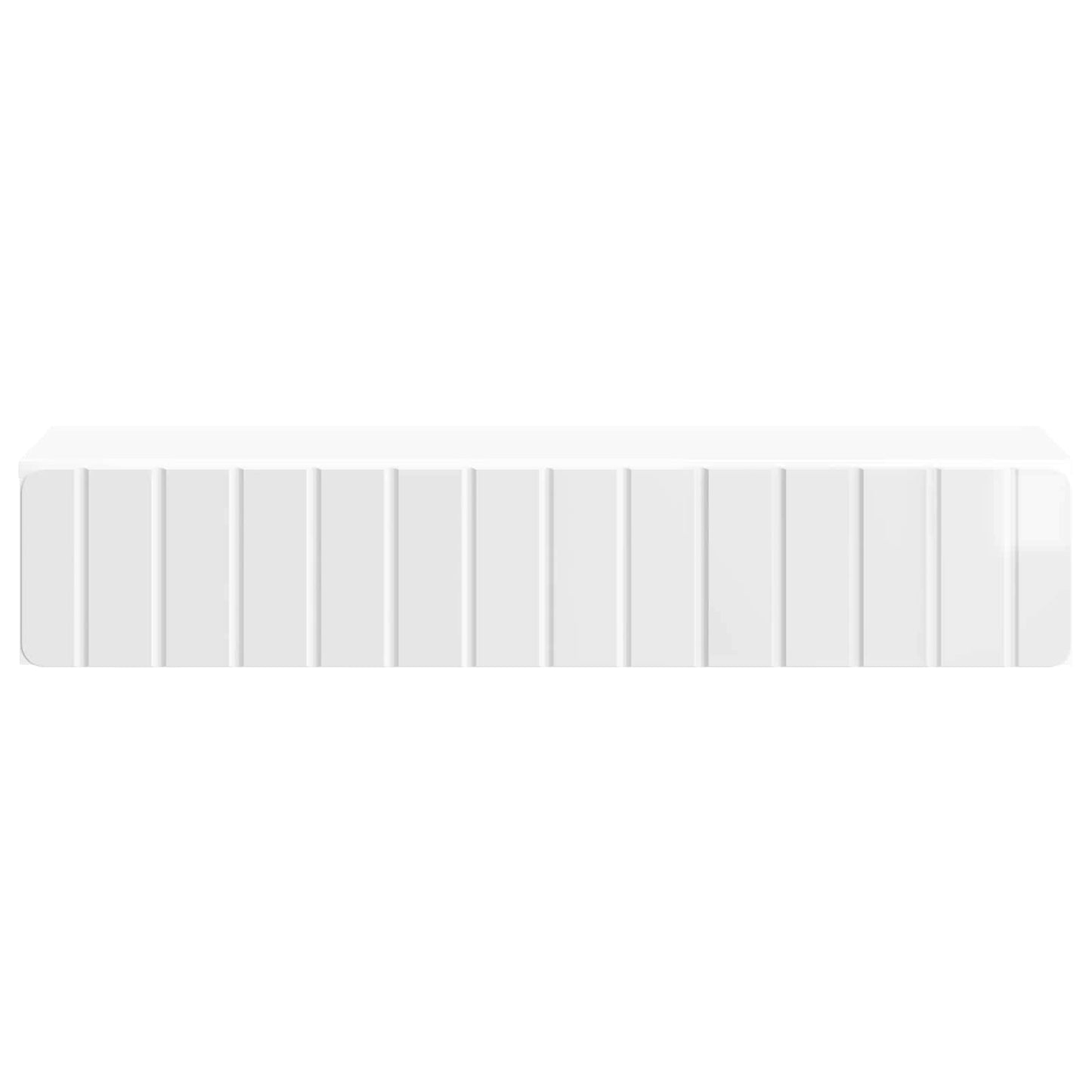 vidaXL Wall-Mounted Side Table High Gloss White 87.5 x 34.5 x 17 cm