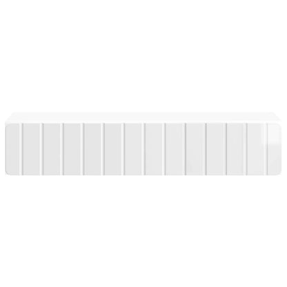 vidaXL Wall-Mounted Side Table High Gloss White 87.5 x 34.5 x 17 cm
