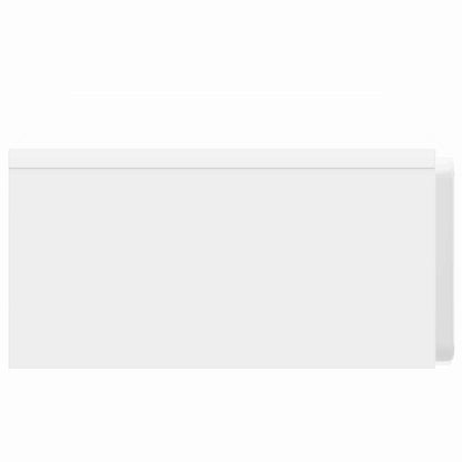 vidaXL Wall-Mounted Side Table High Gloss White 87.5 x 34.5 x 17 cm