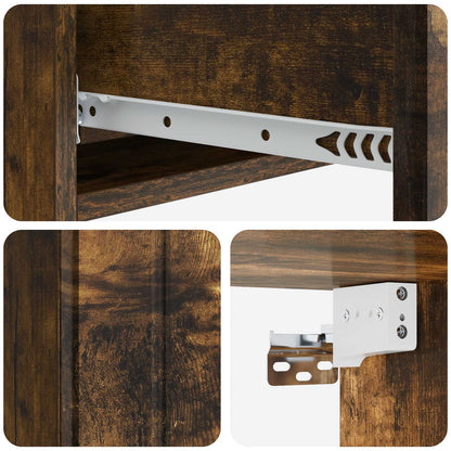 vidaXL Wall-Mounted Side Table Smoked Oak 87.5 x 34.5 x 17 cm