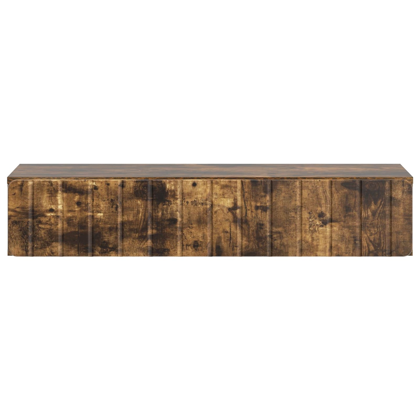 vidaXL Wall-Mounted Side Table Smoked Oak 87.5 x 34.5 x 17 cm