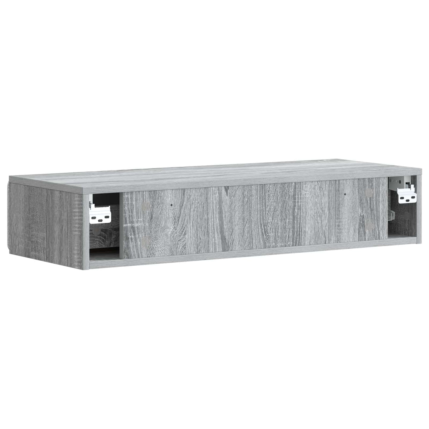 vidaXL Wall-Mounted Side Table Grey Sonoma 87.5 x 34.5 x 17 cm