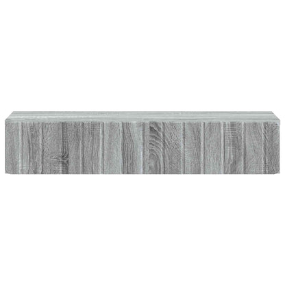 vidaXL Wall-Mounted Side Table Grey Sonoma 87.5 x 34.5 x 17 cm