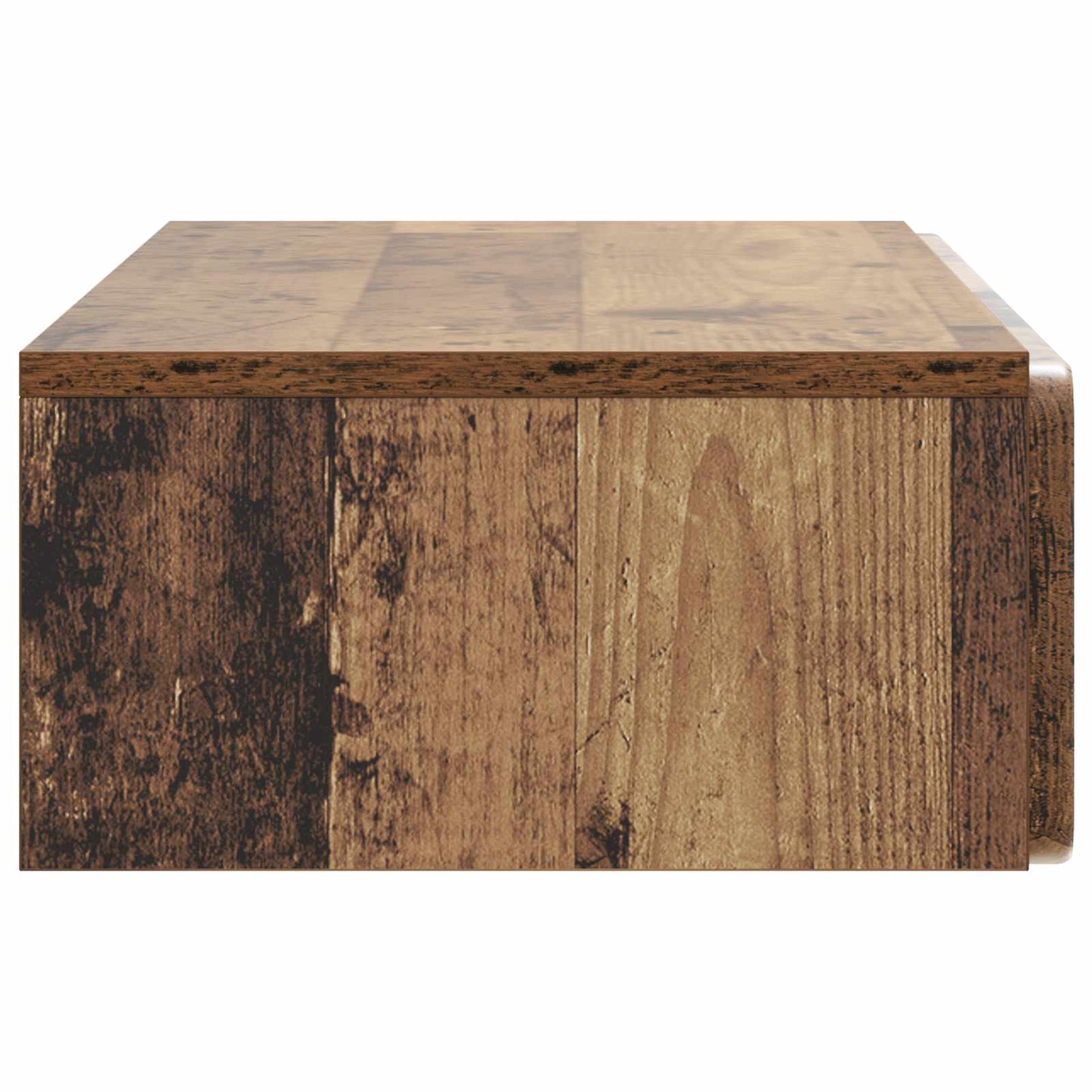 vidaXL Wall-Mounted Side Table Old Wood 87.5 x 34.5 x 17 cm