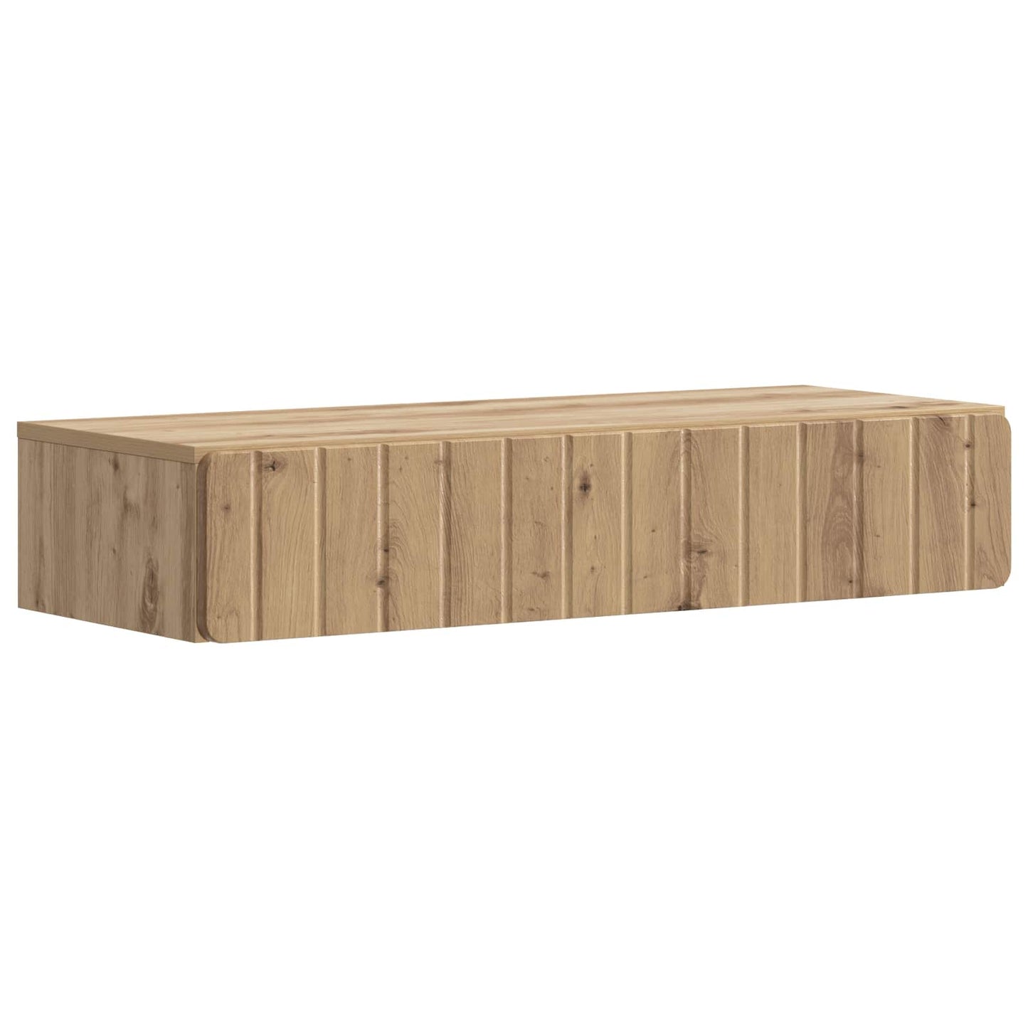vidaXL Wall-Mounted Side Table Artisan Oak 87.5 x 34.5 x 17 cm