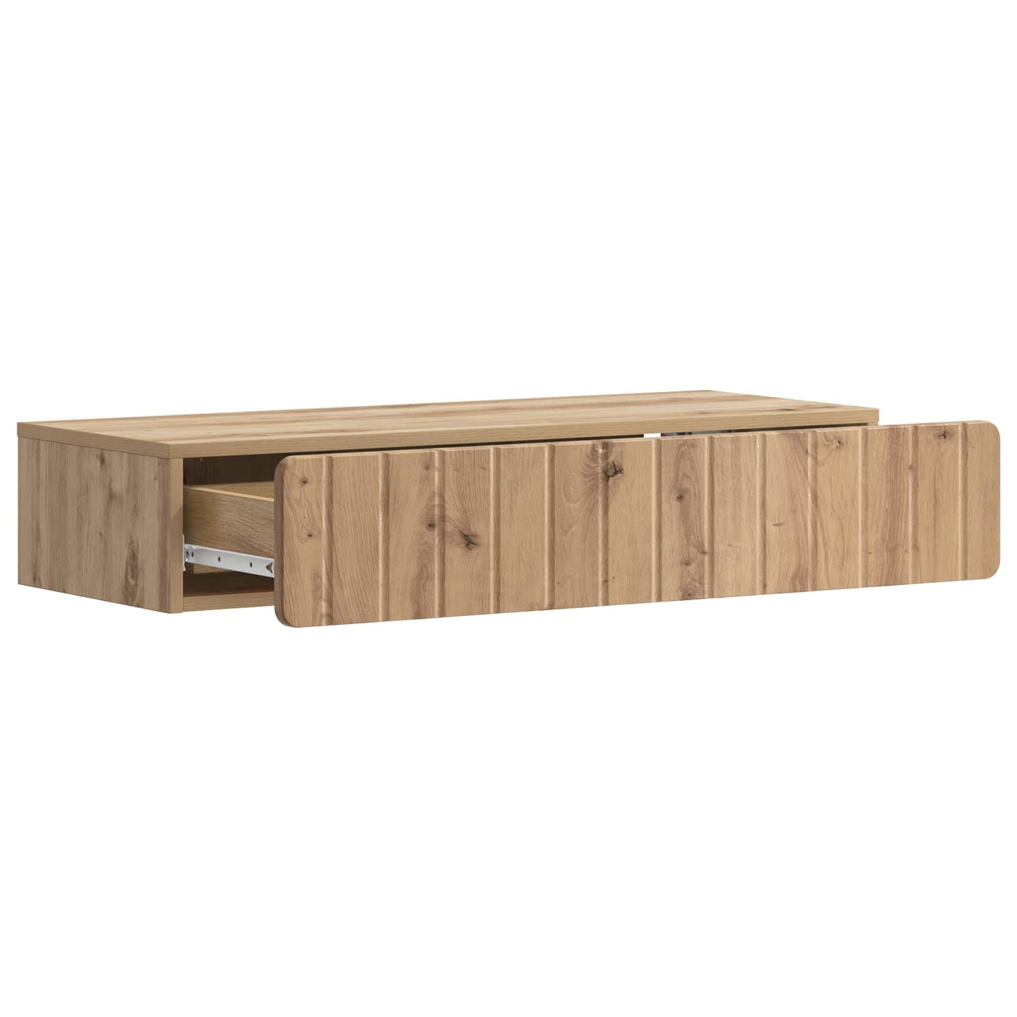 vidaXL Wall-Mounted Side Table Artisan Oak 87.5 x 34.5 x 17 cm