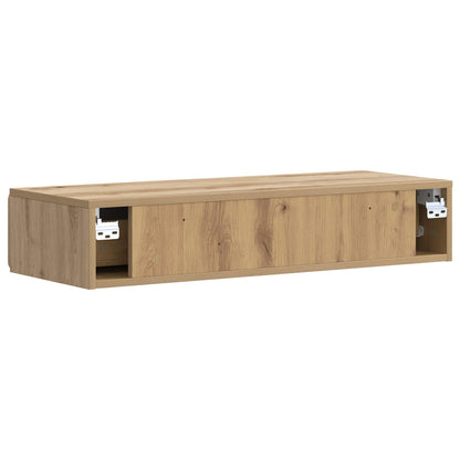 vidaXL Wall-Mounted Side Table 87.5 x 34.5 x 17 cm Engineered Wood