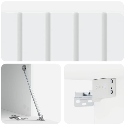 vidaXL Wall-Mounted TV Cabinet White 59.5 x 41 x 30 cm Engineered Wood