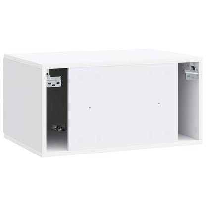 vidaXL Wall-Mounted TV Cabinet White 59.5 x 41 x 30 cm Engineered Wood