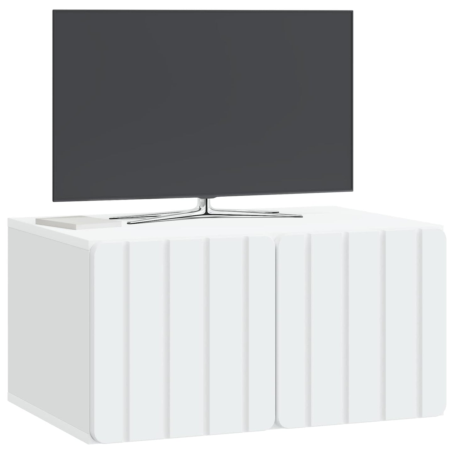 vidaXL Wall-Mounted TV Cabinet White 59.5 x 41 x 30 cm Engineered Wood