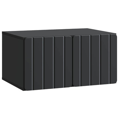 vidaXL Wall-Mounted TV Cabinet 59.5 x 41 x 30 cm Black Engineered Wood