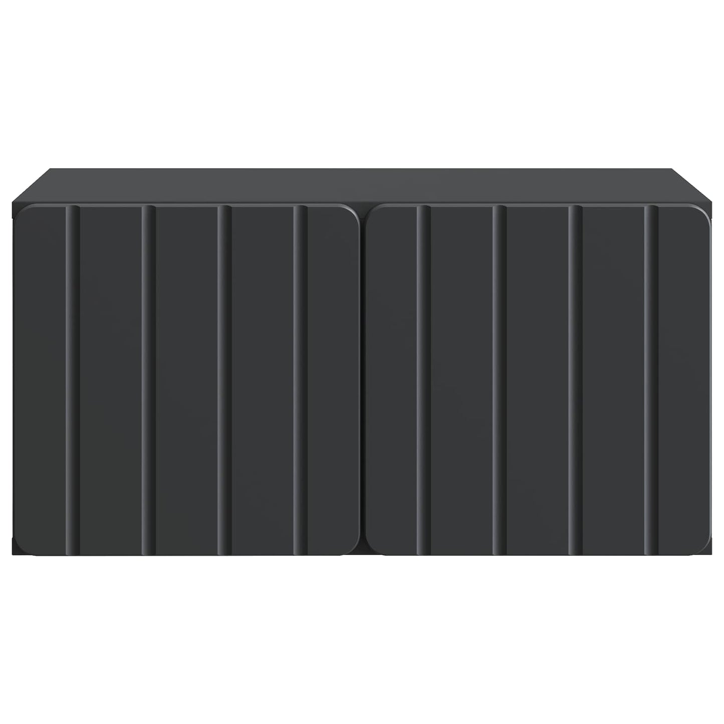 vidaXL Wall-Mounted TV Cabinet 59.5 x 41 x 30 cm Black Engineered Wood