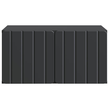 vidaXL Wall-Mounted TV Cabinet 59.5 x 41 x 30 cm Black Engineered Wood