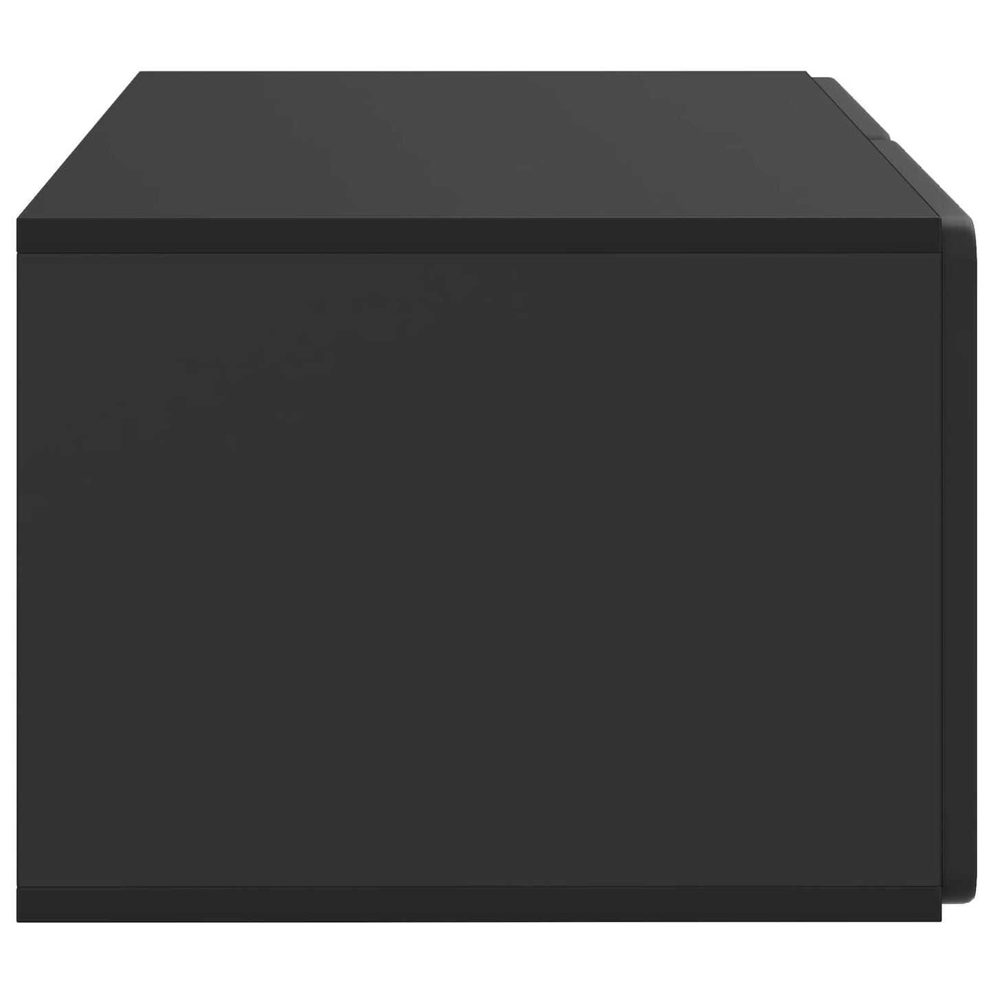 vidaXL Wall-Mounted TV Cabinet 59.5 x 41 x 30 cm Black Engineered Wood
