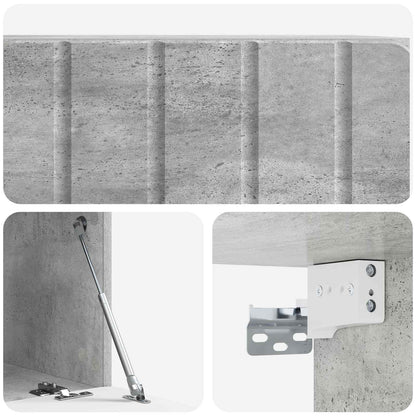vidaXL Wall-Mounted TV Cabinet 59.5 x 41 x 30 cm Concrete Grey