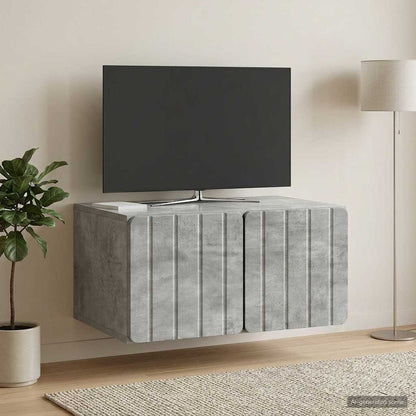 vidaXL Wall-Mounted TV Cabinet 59.5 x 41 x 30 cm Concrete Grey