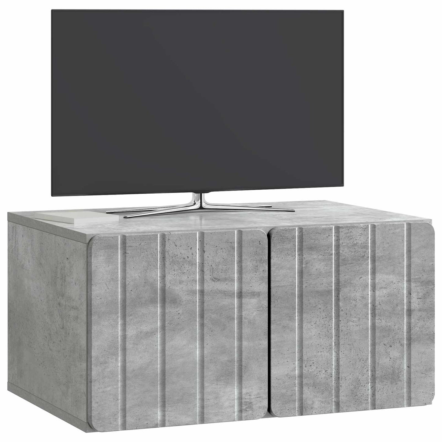 vidaXL Wall-Mounted TV Cabinet 59.5 x 41 x 30 cm Concrete Grey