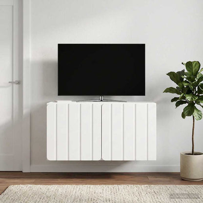 vidaXL Wall-Mounted TV Cabinet 59.5 x 41 x 30 cm High Gloss White