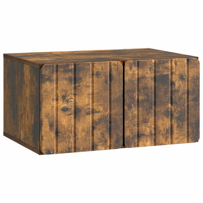 vidaXL Wall-Mounted TV Cabinet 59.5 x 41 x 30 cm Smoked Oak
