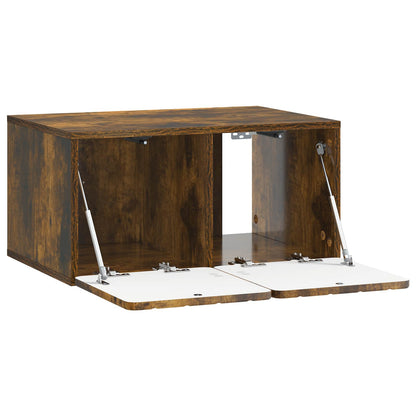 vidaXL Wall-Mounted TV Cabinet 59.5 x 41 x 30 cm Smoked Oak