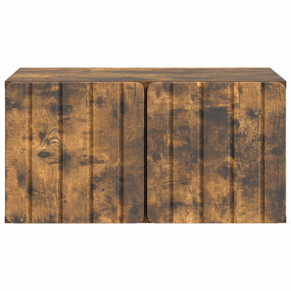 vidaXL Wall-Mounted TV Cabinet 59.5 x 41 x 30 cm Smoked Oak