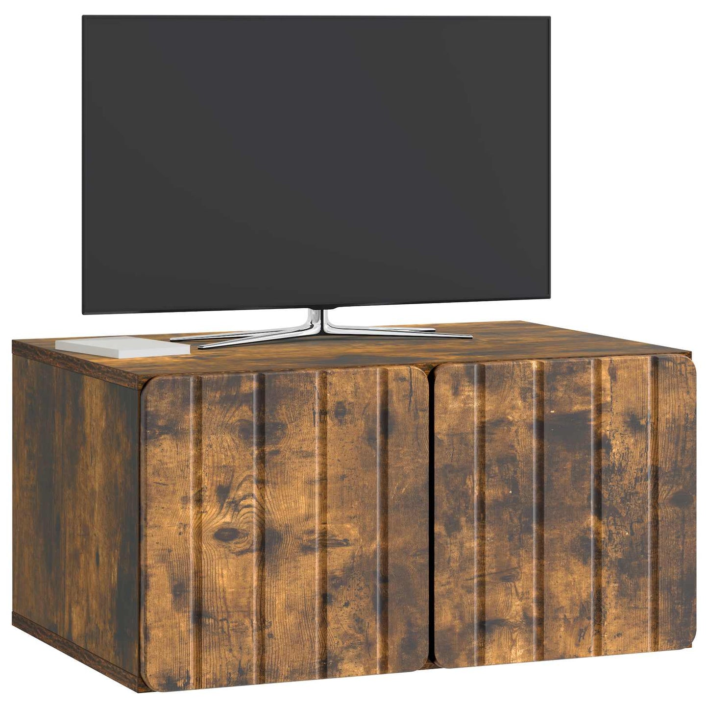 vidaXL Wall-Mounted TV Cabinet 59.5 x 41 x 30 cm Smoked Oak