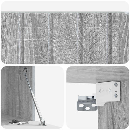 vidaXL Wall-Mounted TV Cabinet 59.5 x 41 x 30 cm Grey Sonoma