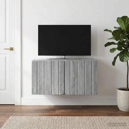vidaXL Wall-Mounted TV Cabinet 59.5 x 41 x 30 cm Grey Sonoma