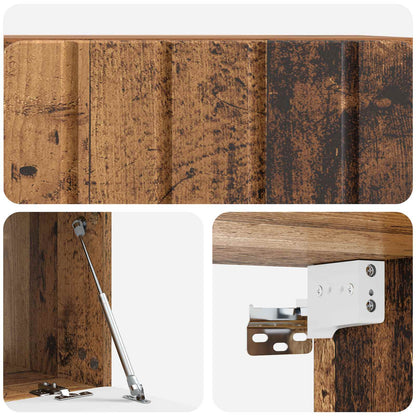 vidaXL Wall-Mounted TV Cabinet 59.5 x 41 x 30 cm Old Wood