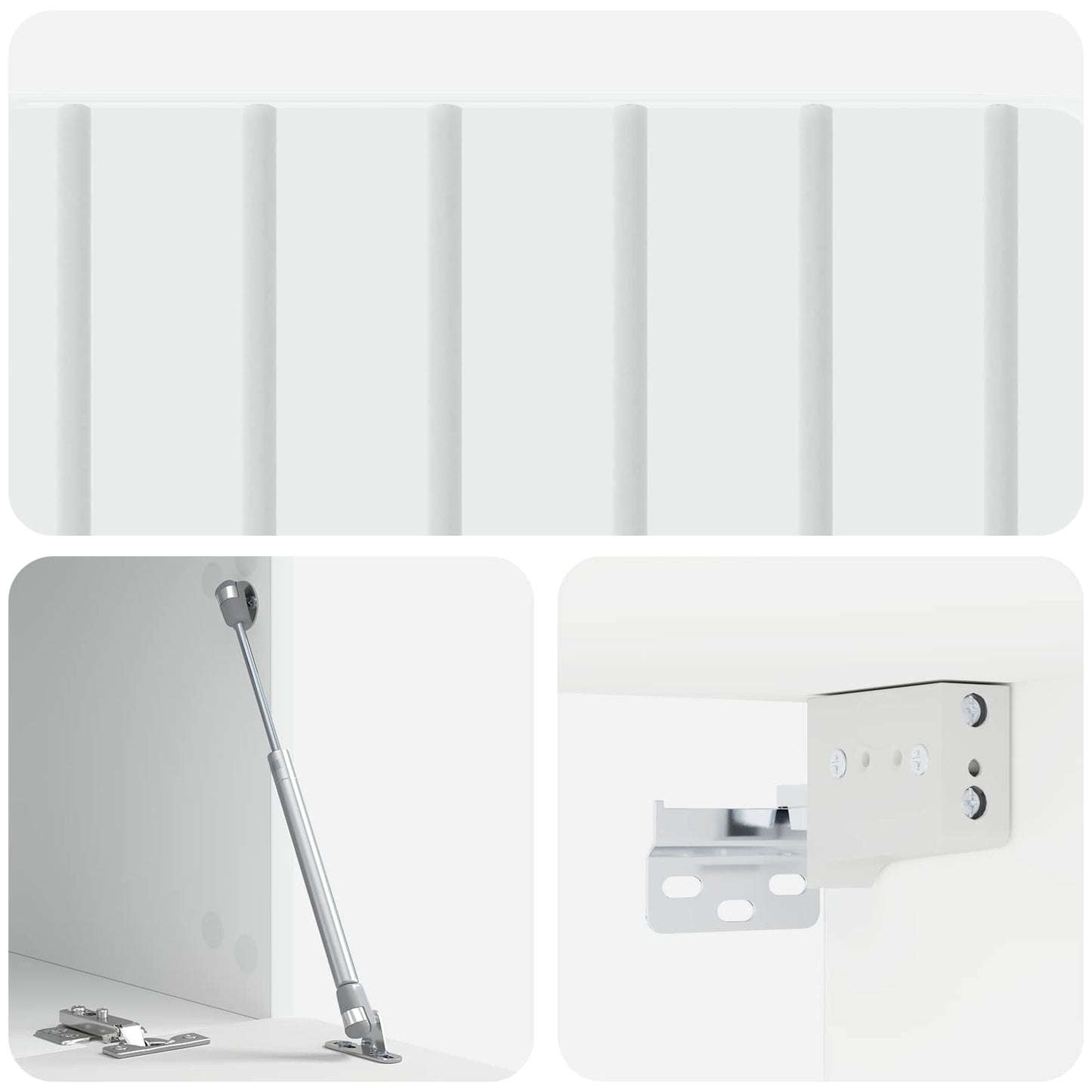 vidaXL Wall-Mounted TV Cabinet White 78.5 x 41 x 30 cm Engineered Wood