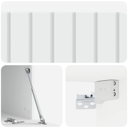 vidaXL Wall-Mounted TV Cabinet White 78.5 x 41 x 30 cm Engineered Wood