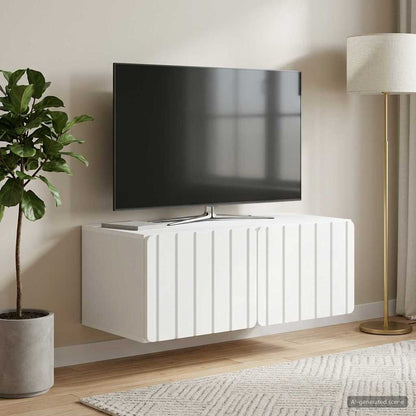 vidaXL Wall-Mounted TV Cabinet 78.5 x 41 x 30 cm White Engineered Wood