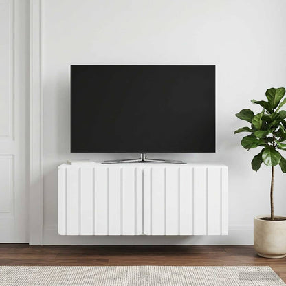 vidaXL Wall-Mounted TV Cabinet 78.5 x 41 x 30 cm White Engineered Wood