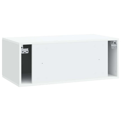 vidaXL Wall-Mounted TV Cabinet White 78.5 x 41 x 30 cm Engineered Wood