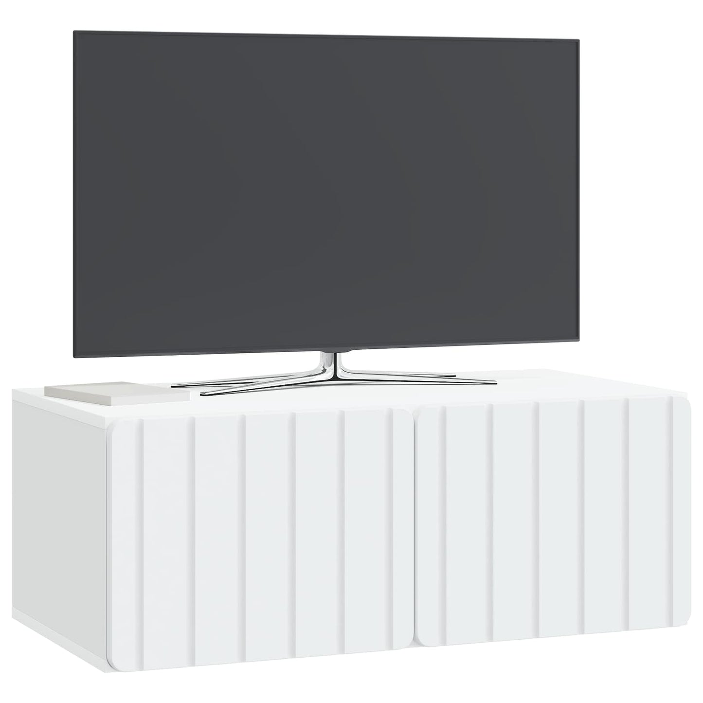 vidaXL Wall-Mounted TV Cabinet White 78.5 x 41 x 30 cm Engineered Wood