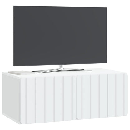 vidaXL Wall-Mounted TV Cabinet White 78.5 x 41 x 30 cm Engineered Wood
