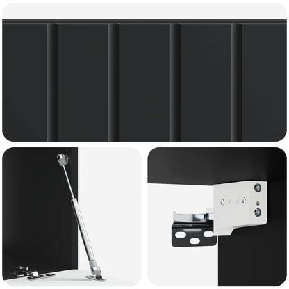vidaXL Wall-Mounted TV Cabinet 78.5 x 41 x 30 cm Black Engineered Wood